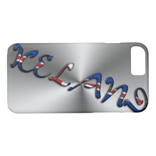IJIJslands Vlag Kleurtypografie Silver Case-Mate iPhone Case (Achterkant (Horizontaal))