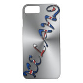 IJIJslands Vlag Kleurtypografie Silver Case-Mate iPhone Case (Achterkant)