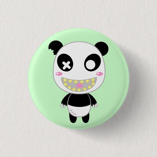 Ijimekko de Panda Ronde Button 3,2 Cm (Voorkant)