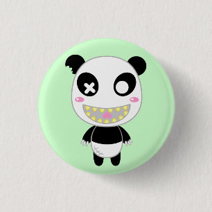 Ijimekko de Panda Ronde Button 3,2 Cm
