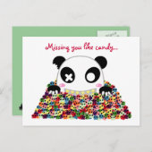 Ijimekko Panda "Je missen" Briefkaart (Voorkant / Achterkant)