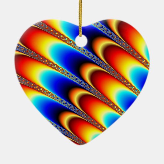 IJking - Fractal Art Keramisch Ornament (Achterkant)