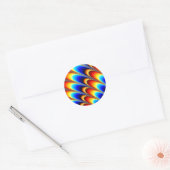 IJking - Fractal Art Ronde Sticker (Envelop)