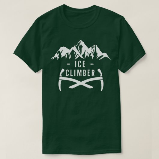 IJklimbergen ijsklimmen T-shirt (Design voorkant)