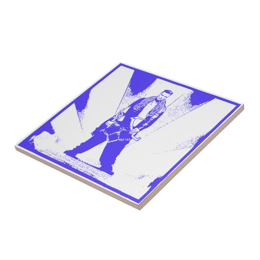 IJklimmende Baby Tegeltje (Zijkant)