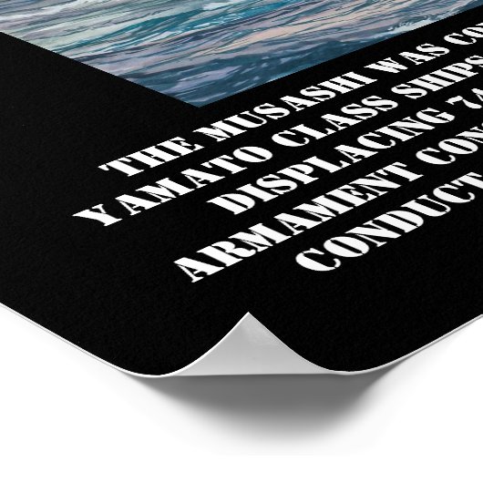 IJN Batleship Musashi Poster (Hoek)