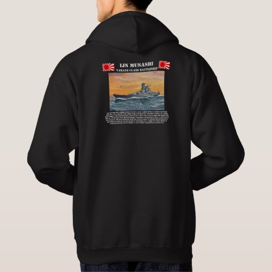 IJN Battleship Musashi Hoodie (Achterkant)