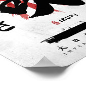 IJN Ibuki Carrier Calligrafie Poster (Hoek)