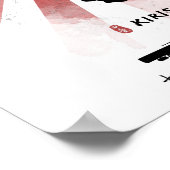 IJN Kirishima Battleship Calligraphy Poster (Hoek)