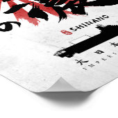 IJN Shinano Carrier Calligrafie Poster (Hoek)