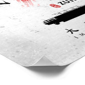 IJN Zuikaku Carrier Calligrafie Poster (Hoek)