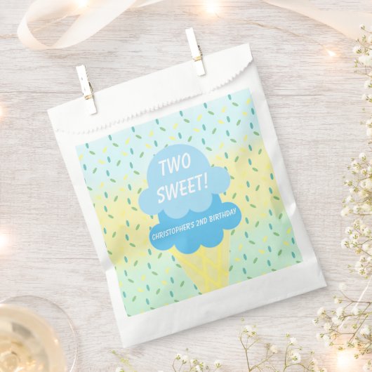 Ijs 2e verjaardag bedankzakje (Geknipt)