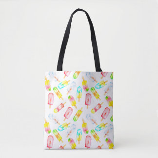 IJs aquarelpatroon. Hallo Zomer! Tote Bag
