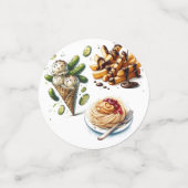 Ijs & Augurken Vreemde Verlangens Baby Shower Confetti (Kleine voorkant)