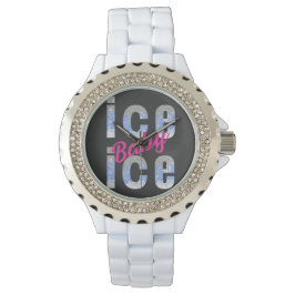 IJs baby glitter sneeuwvlokken Horloge