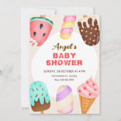 Ijs baby shower kaart (Voorkant)