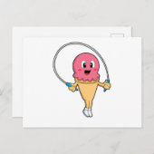 Ijs bij Fitness met Touw Briefkaart (Voorkant / Achterkant)