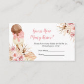 IJs Bohemian Pampas Grass Hoeveel Kisses Informatiekaartje (Voorkant)