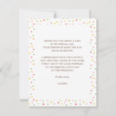 Ijs Bridal shower Flat Bedankkaart (Achterkant)