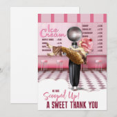 Ijs Bridal Shower Scooped Up Bedankt (Voorkant / Achterkant)