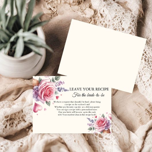 IJs bruids verzoek recept voor de bruid Advieskaart