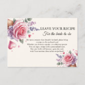 IJs bruids verzoek recept voor de bruid Advieskaart (Voorkant)