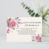 IJs bruids verzoek recept voor de bruid Advieskaart (Staand voorkant)