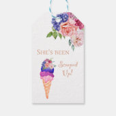 Ijs Bruiloft Feestje Ze heeft geschept Bedankt Cadeaulabel (Achterkant)