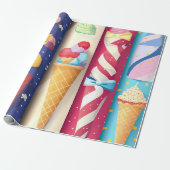 Ijs Cadeaupapier (Uitgerold)