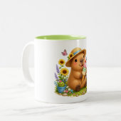 Ijs Capybara | Cute Kawaii Mok Design (Voorkant links)