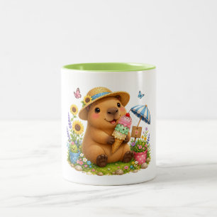 Ijs Capybara Cute Kawaii Mok Design