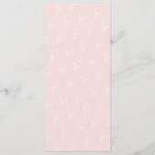 Ijs Cherry Roze Meisje Baby Shower Menu (Achterkant)