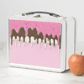 IJs crème roze frosting strooisel druppel (In situ)