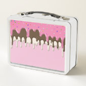 IJs crème roze frosting strooisel druppel (Achterkant)