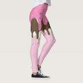 IJs crème roze frosting strooisel druppel Leggings (Rechts)