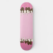 IJs crème roze frosting strooisel druppel Persoonlijk Skateboard (Voorkant)