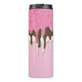 IJs crème roze frosting strooisel druppel Thermosbeker (Achterkant)