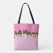 IJs crème roze frosting strooisel druppel Tote Bag (Achterkant)
