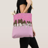 IJs crème roze frosting strooisel druppel Tote Bag (Dichtbij)
