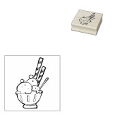 Ijs Cup Kunst Stempel Rubber (Gestempeld)