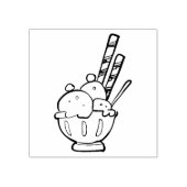 Ijs Cup Kunst Stempel Rubber (Afrduk)