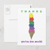 IJs dank je wel Briefkaart (Voorkant / Achterkant)