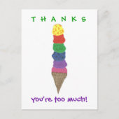 IJs dank je wel Briefkaart (Voorkant)