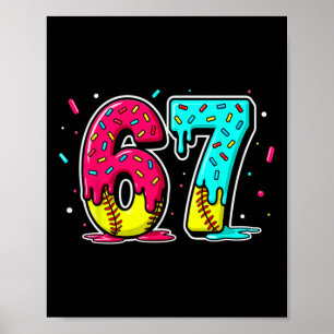 Ijs dat druppelt Zachte drup Grappig 6 7 Zes Zeven Poster