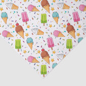 Ijs Decouperpapier, Zomer Dessert Tissuepapier (Detail)