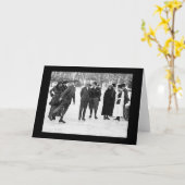 Ijs die in het Park van de Smoking, NY 1920 Kaart (Gele Bloem)