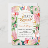 Ijs,Donuts Snoepjes Bladeren Baby Shower Kaart (Voorkant)