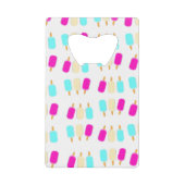 ijs drie kleuren creditkaart flessenopener (Voorkant)