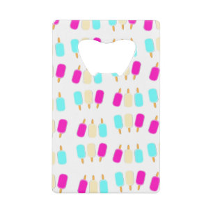 ijs drie kleuren creditkaart flessenopener