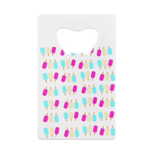 ijs drie kleuren creditkaart flessenopener (Achterkant)